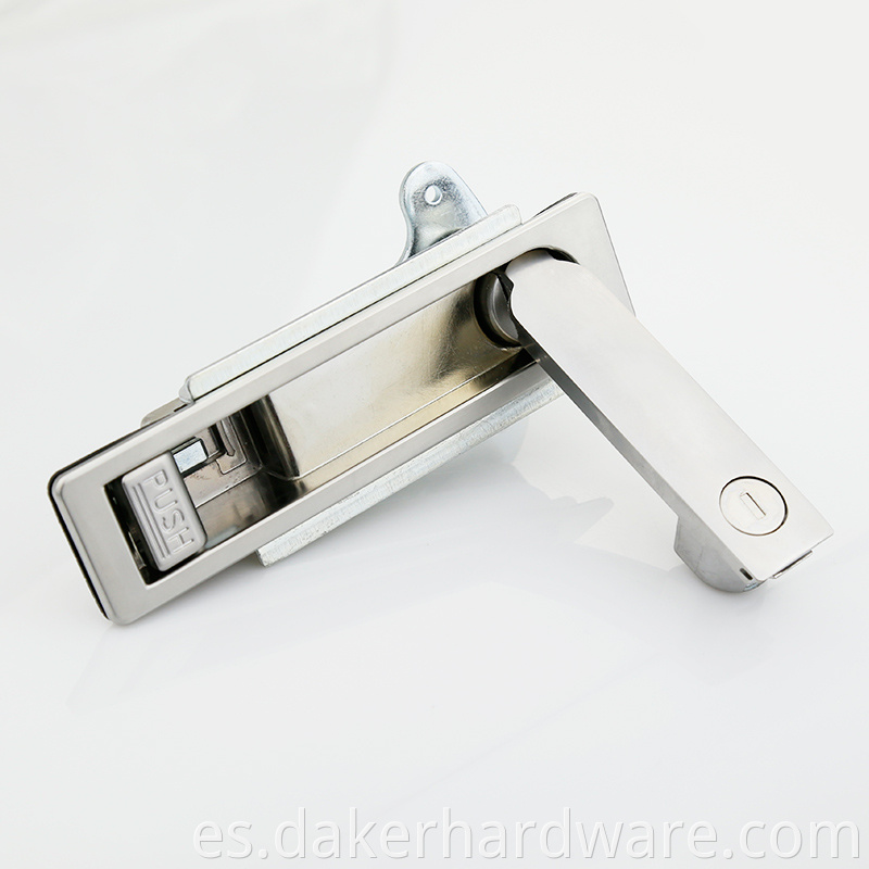 Top product cabinet panel lock